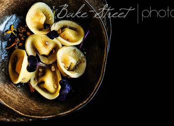 Tortellini de calabaza y sal de trufa blanca