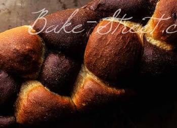 Pan de molde trenzado, cacao y cerezas {Vídeo receta}