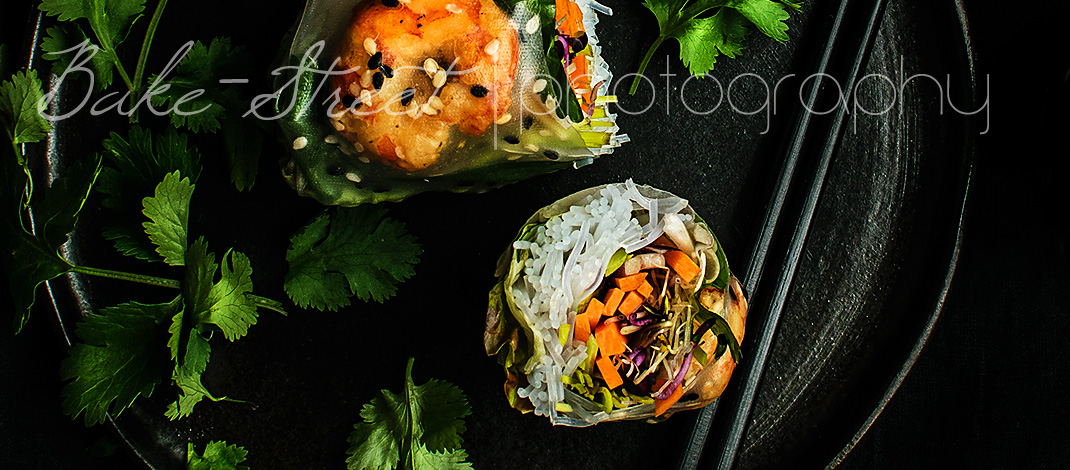 Vietnamese rice paper rolls, spring rolls