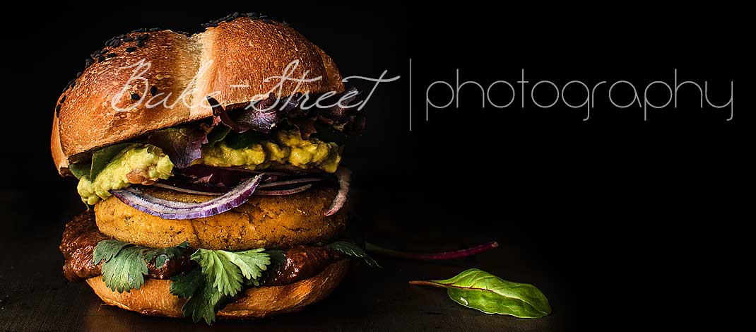 Hamburguesa de calabaza y yuca con guacamole