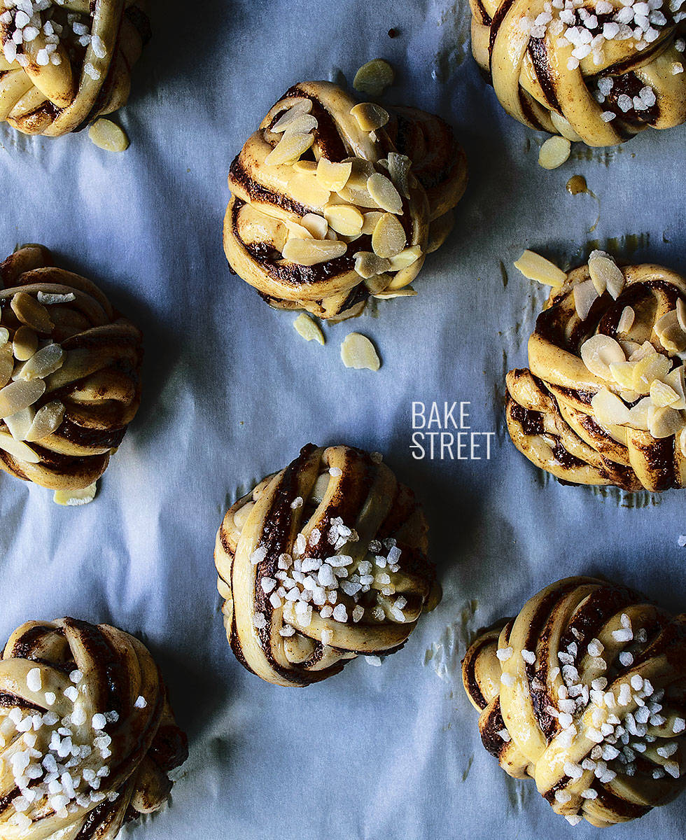 Kanelbullar, bollos suecos de canela 