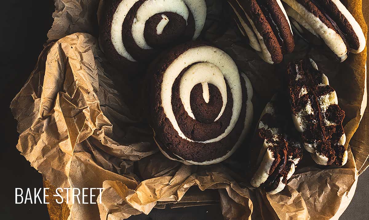 Galletas de plátano y caramelo con chocolate