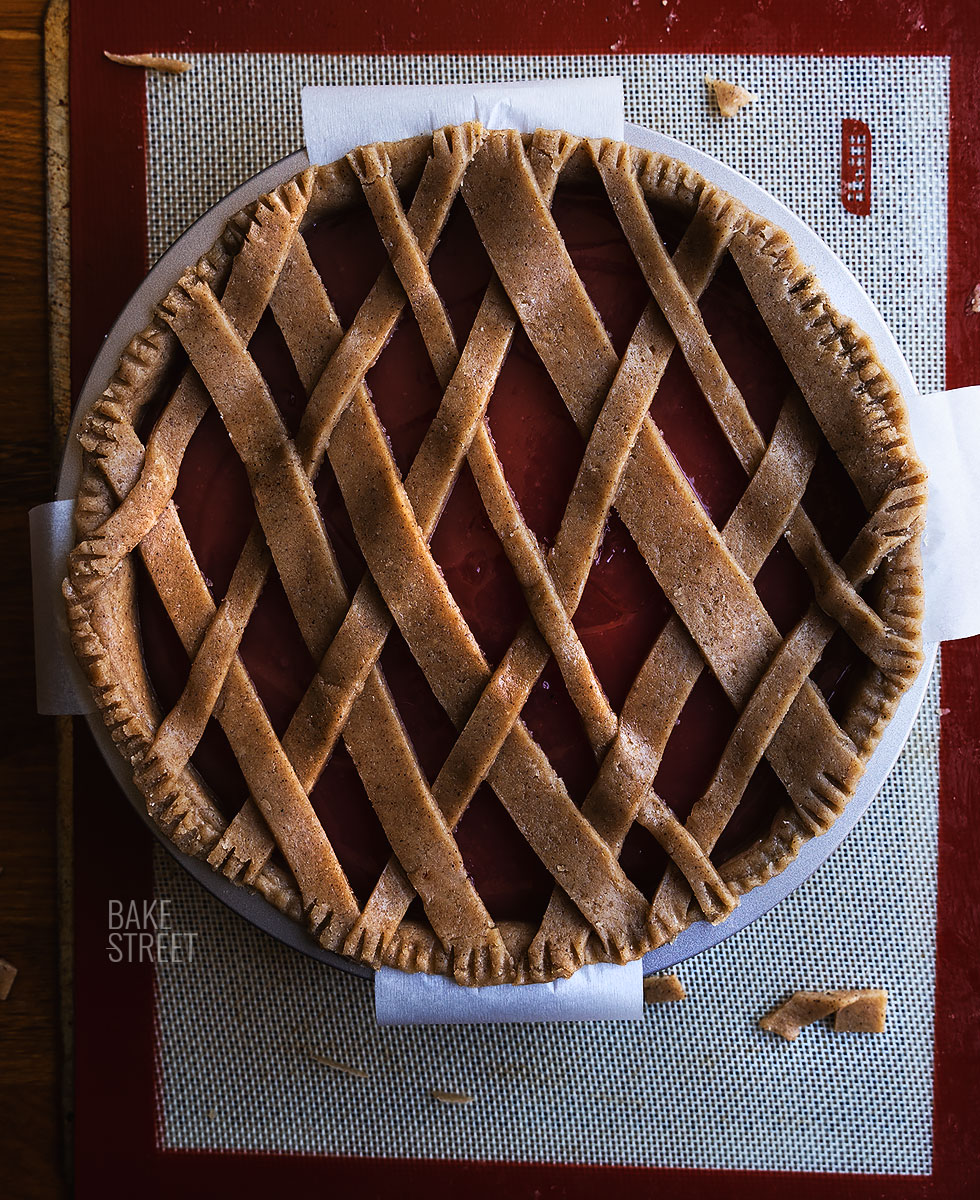 Crostata al Gelo di Anguria - Pastel de sandía italiano