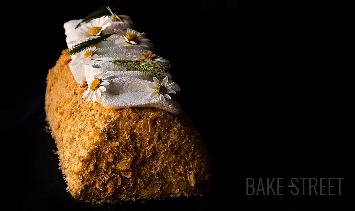 Russian Napoleon Cake – Puff pastry log