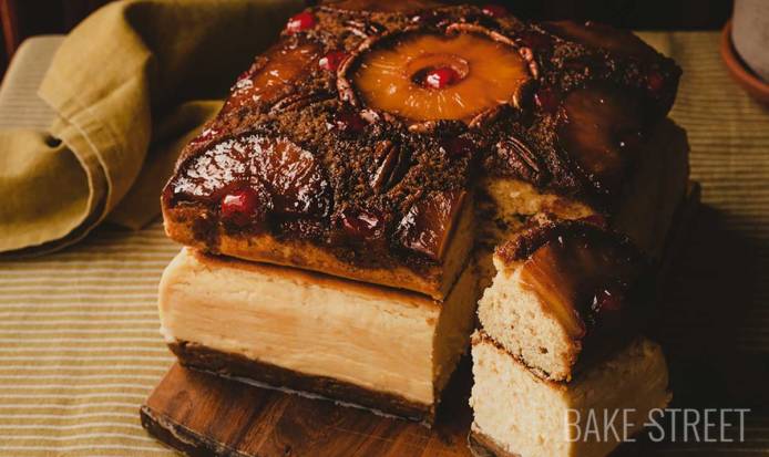 Pineapple Upside Down Cheesecake
