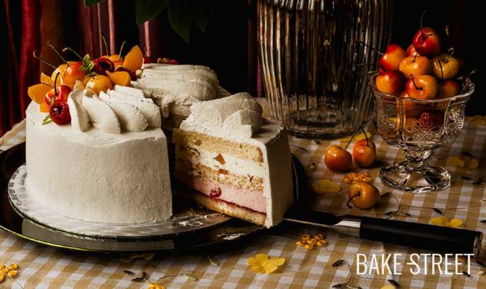 Tarta Pêche Melba