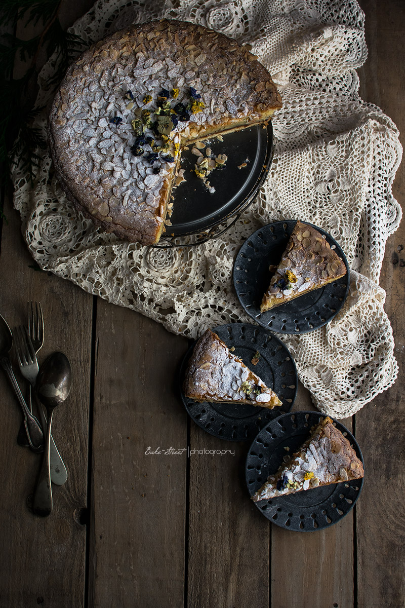 Tarta de frangipane y dátiles