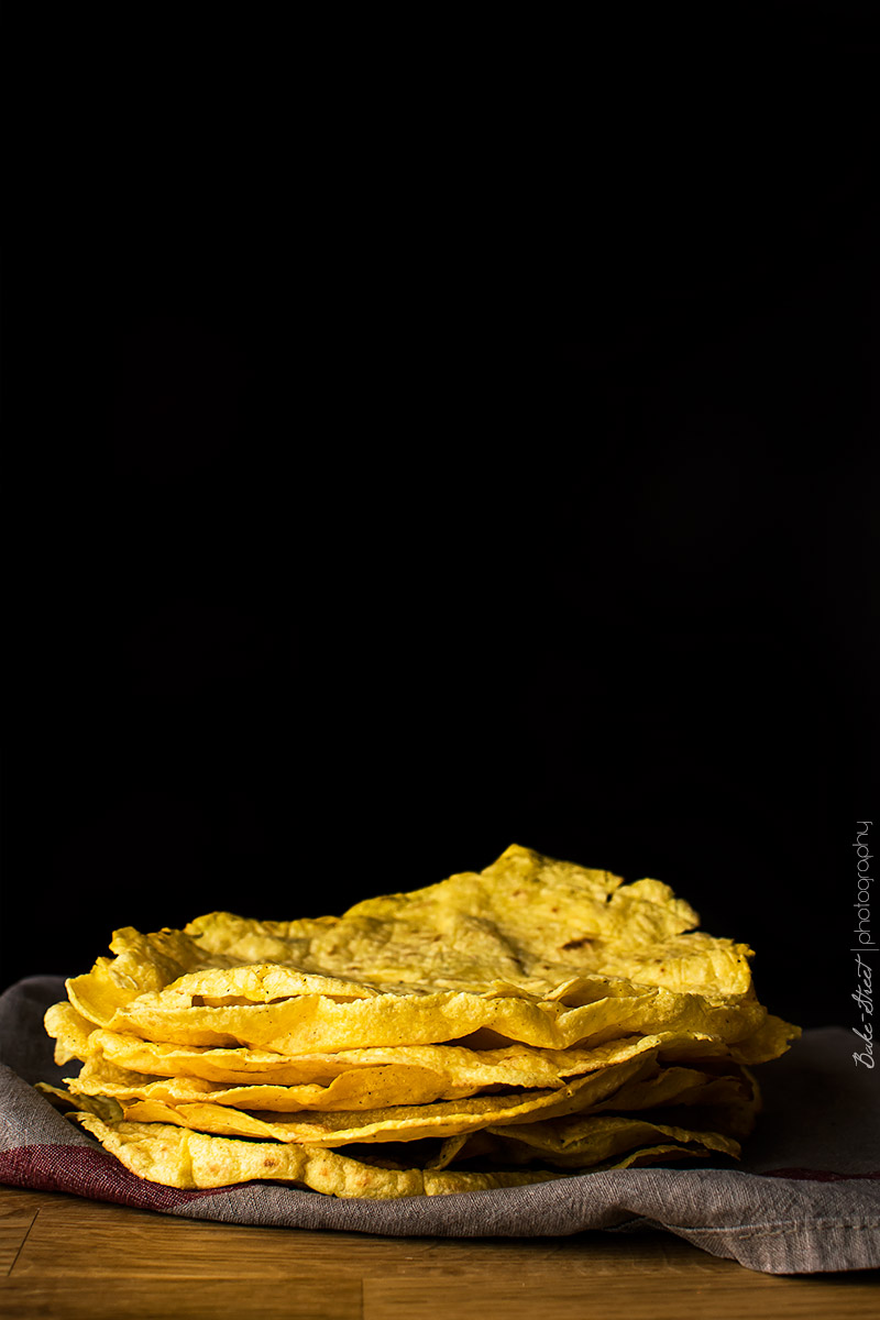 Tortillas de maíz con huevos a la plaza