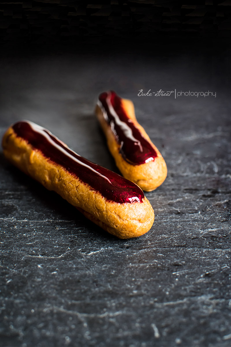 Éclairs de remolacha y polvo de Rubí