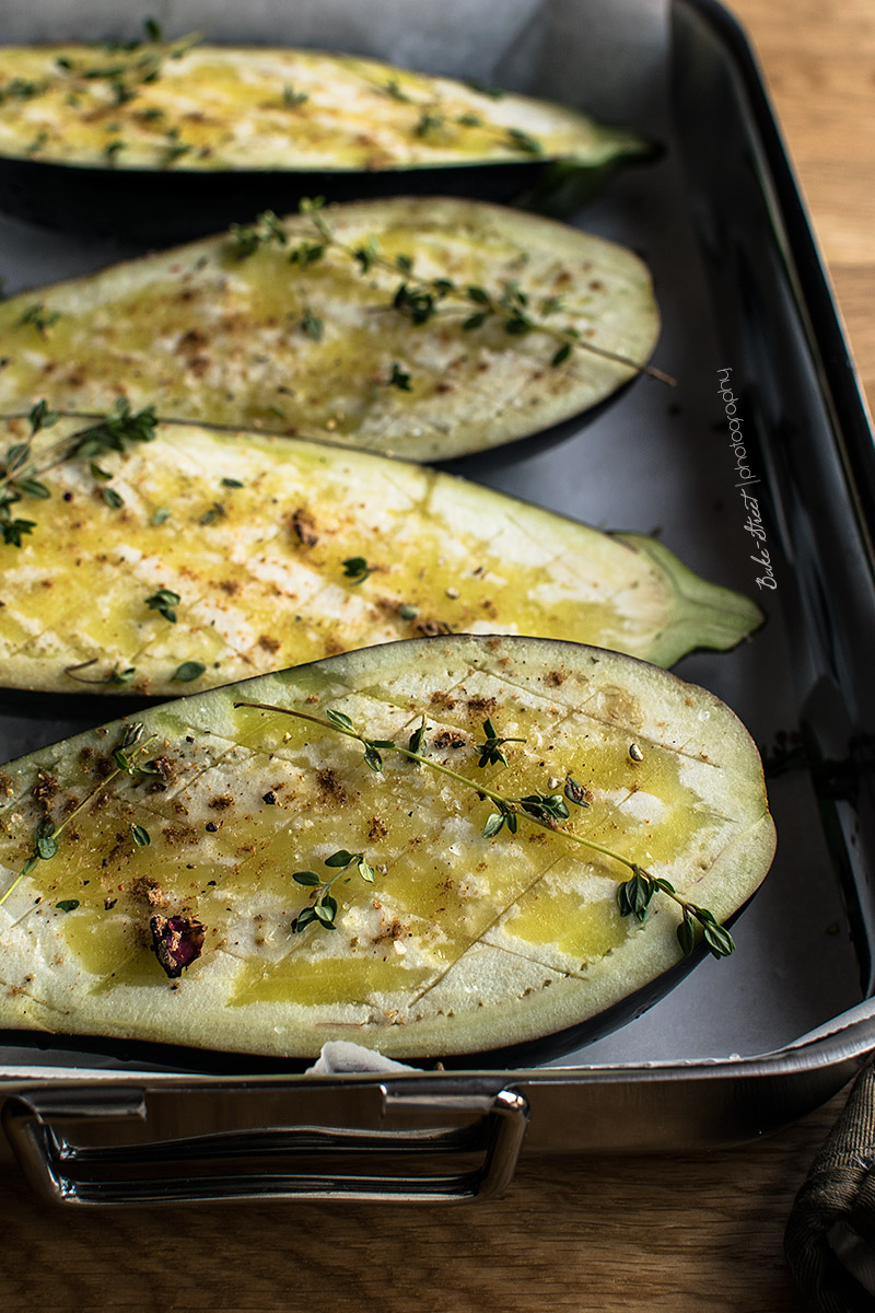 Berenjenas con salsa de buttermilk