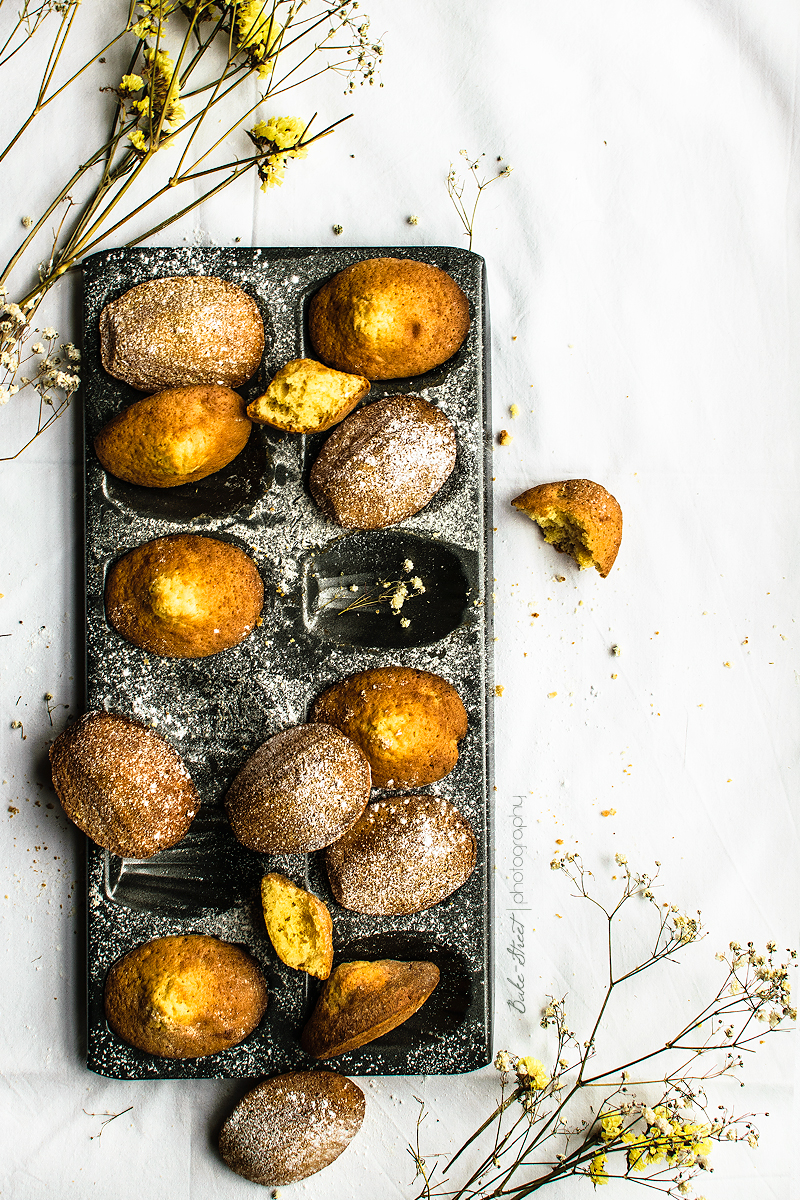 Madeleines de beurre noisette y naranja