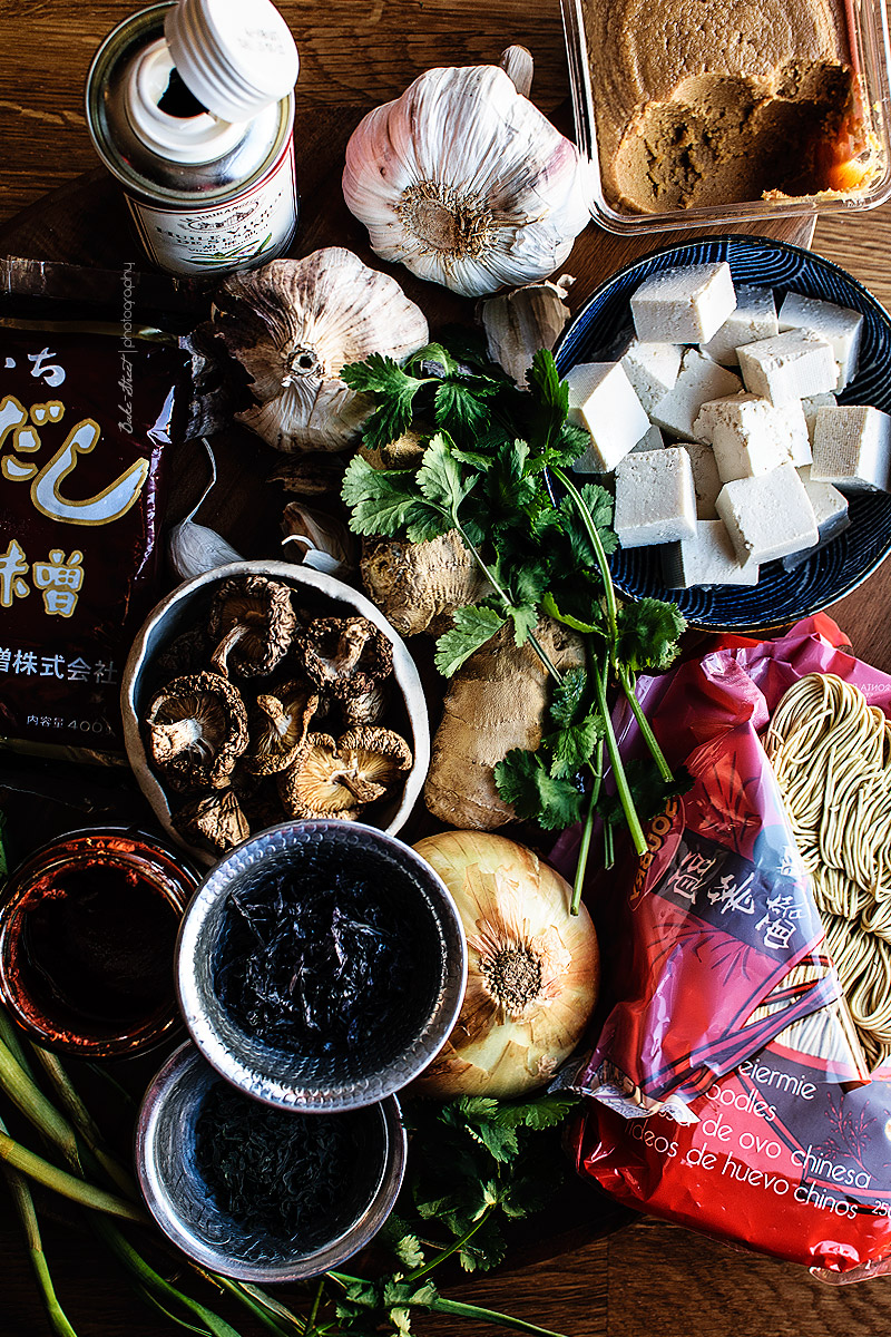 Ramen picante con tofu