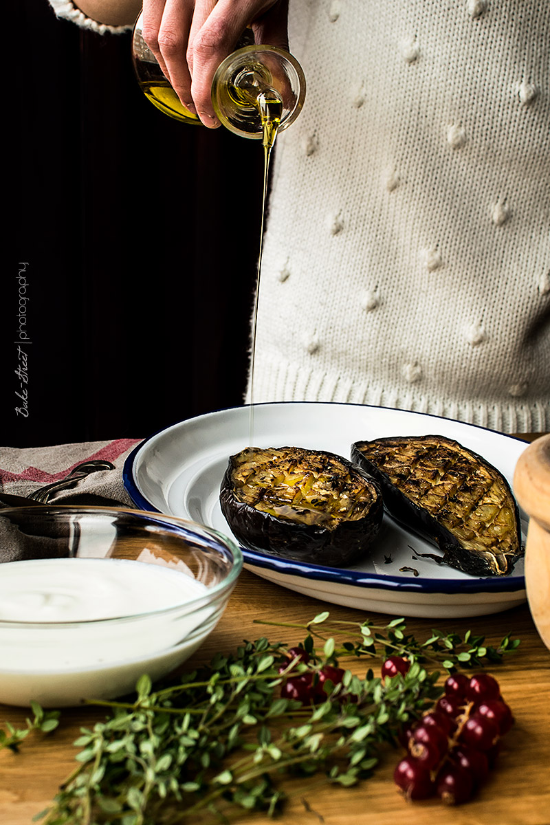 Berenjenas con salsa de buttermilk