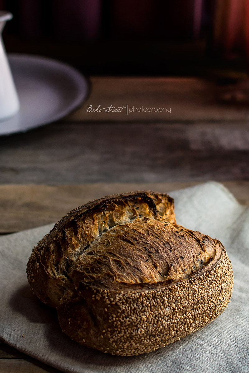 Pan de tres sésamos