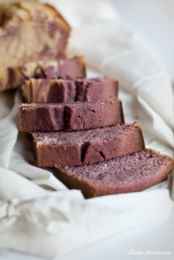 Marble Potato & Blackberry Pound Cake