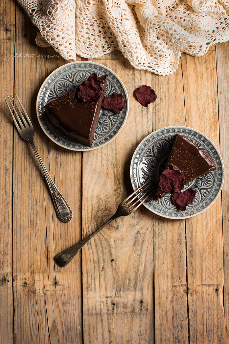 Tarta de chocolate y remolacha sin gluten