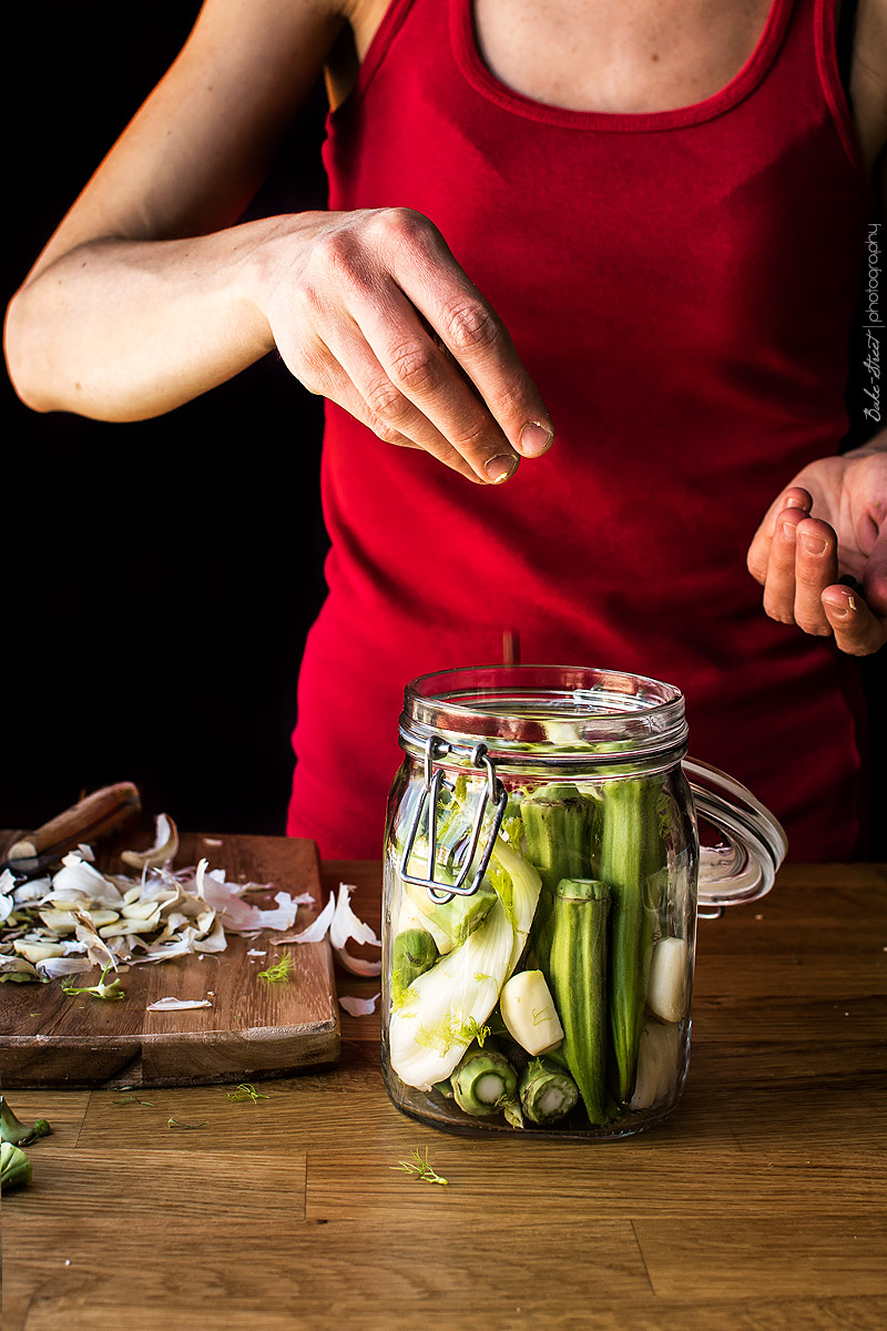 Cómo preparar Okra encurtida