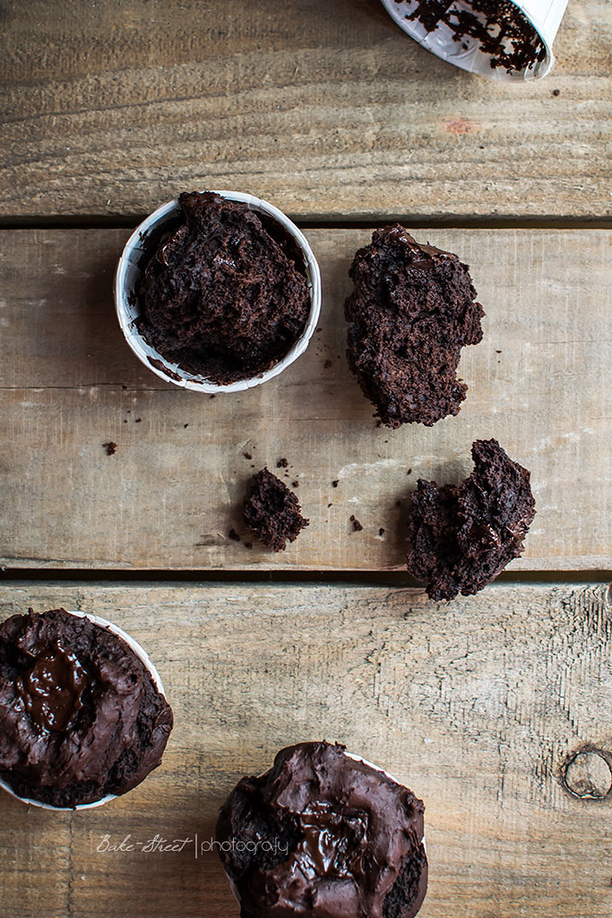 Muffins de aguacate y chocolate