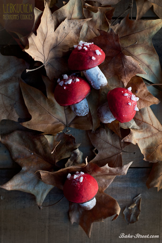 Mushrooms Lebkuchen cookies