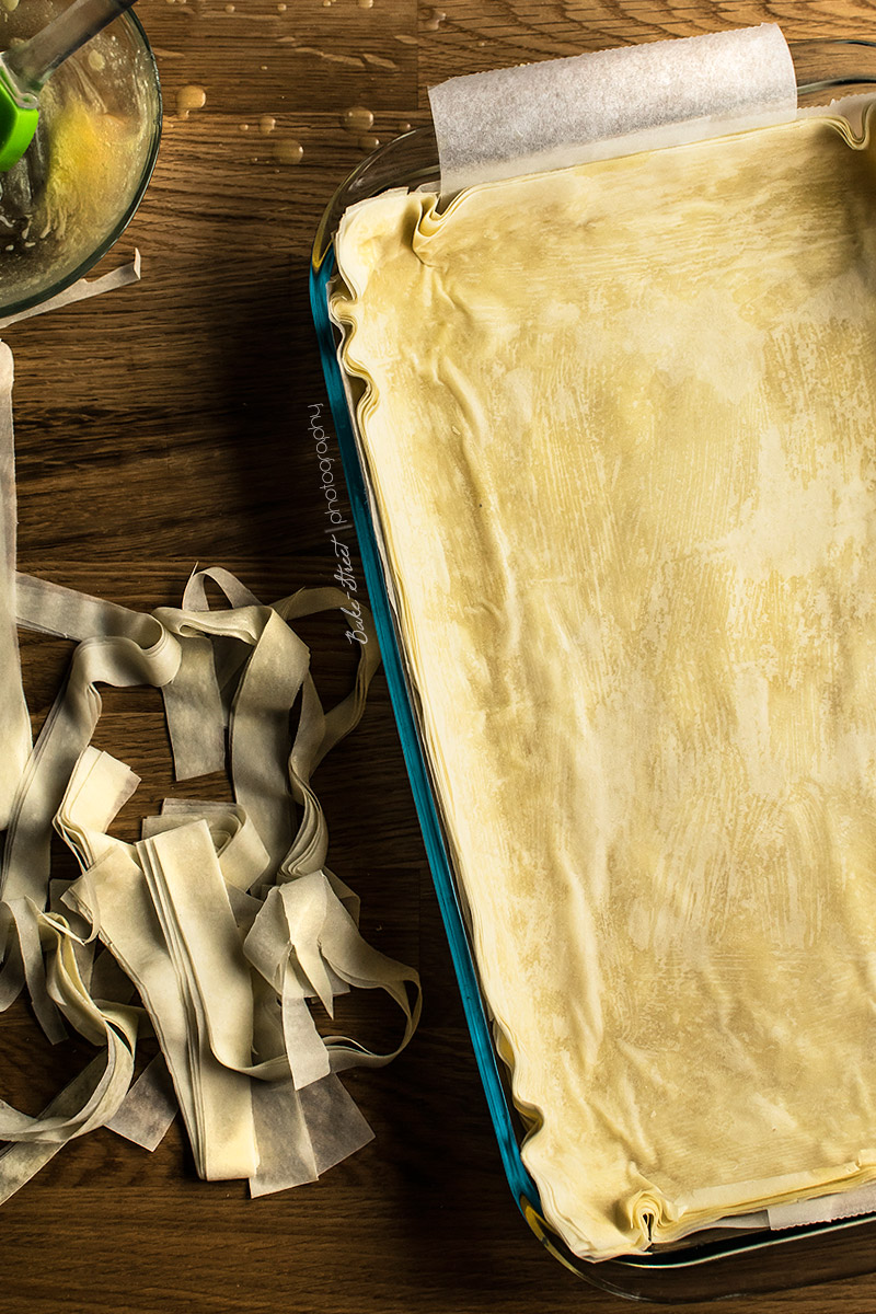 Tarta filo de lemon curd y naranja sanguina