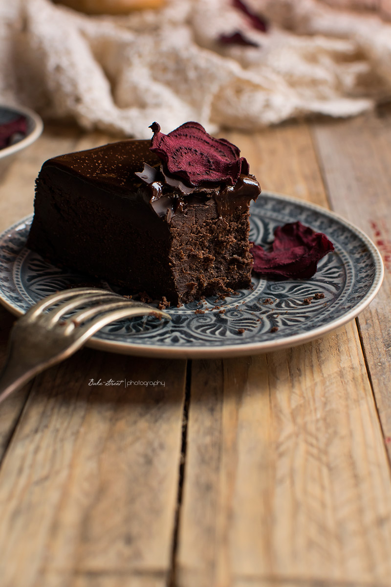 Tarta de chocolate y remolacha sin gluten