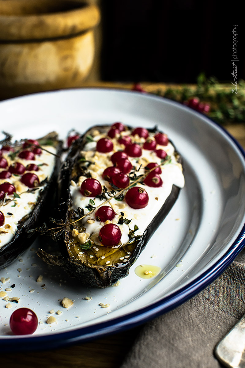 Berenjenas con salsa de buttermilk