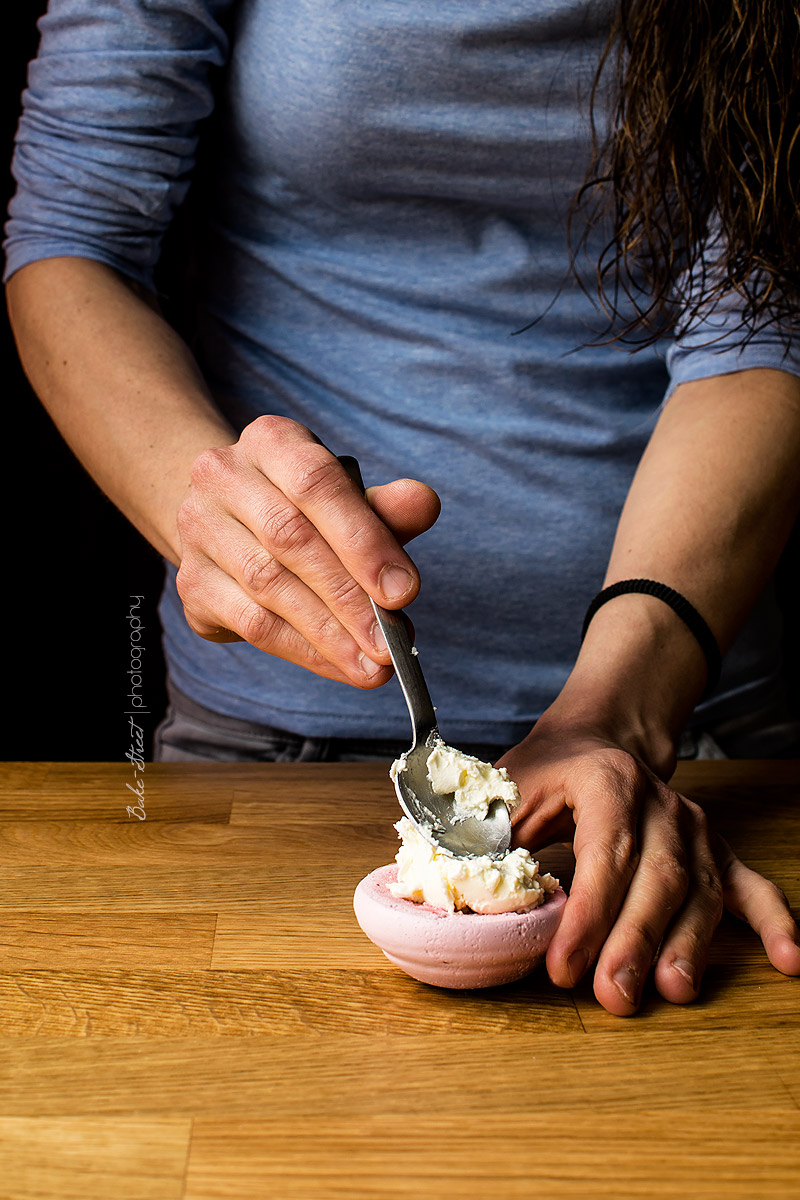 Mini Pavlovas de frutos morados