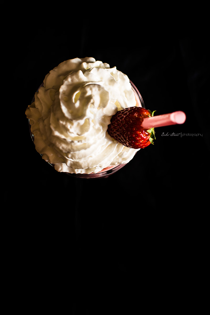 Rocky Road Tart & Strawberry Milkshake