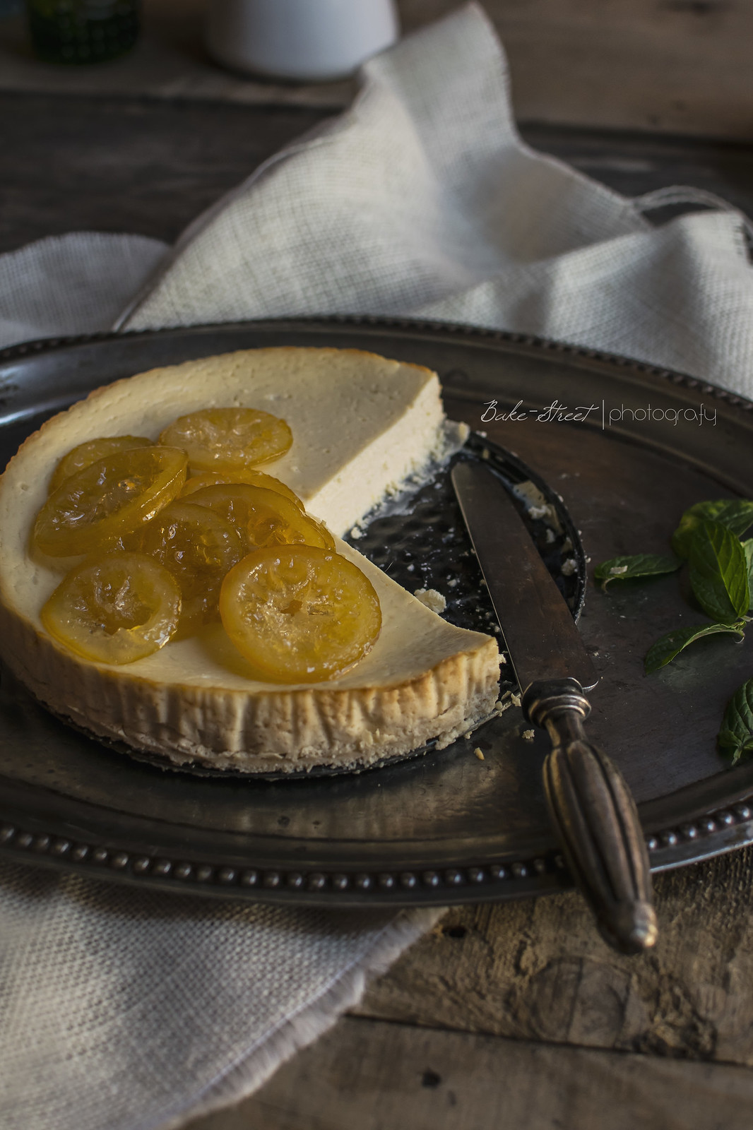 Melopita con limón y jengibre