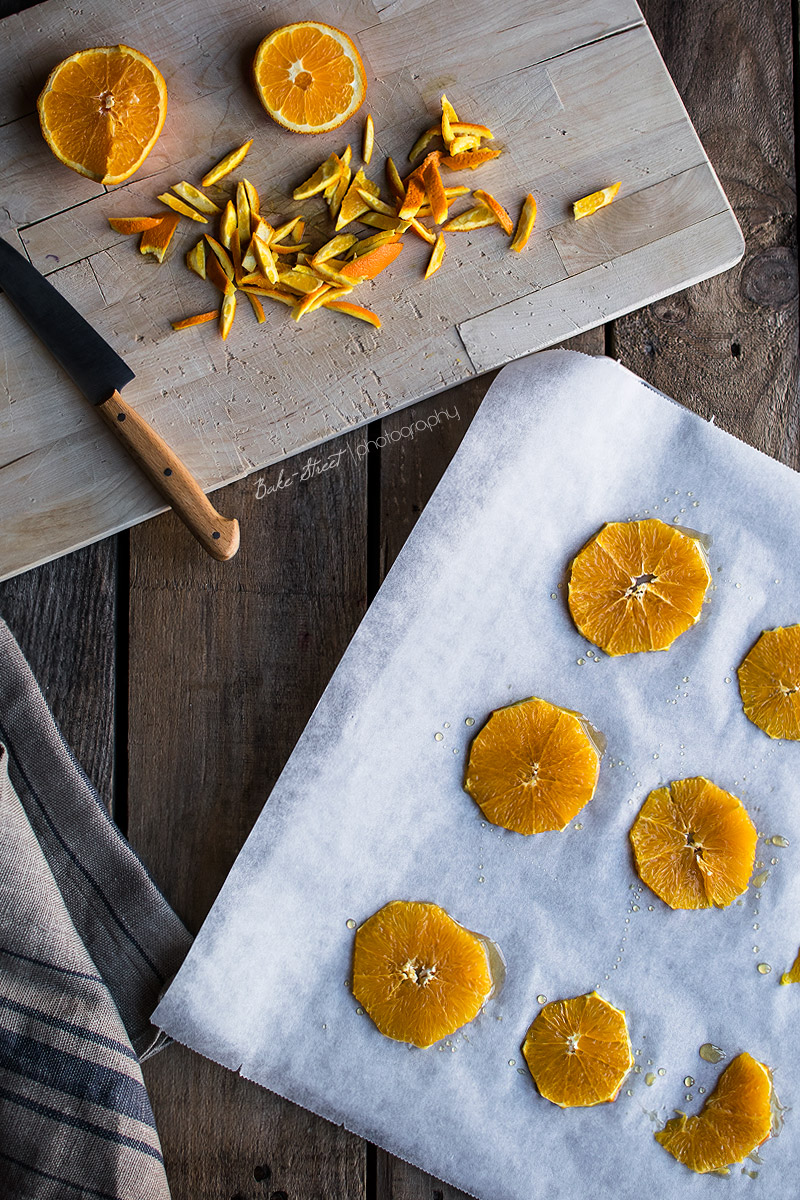 Tarta de queso con toffee y naranja asada