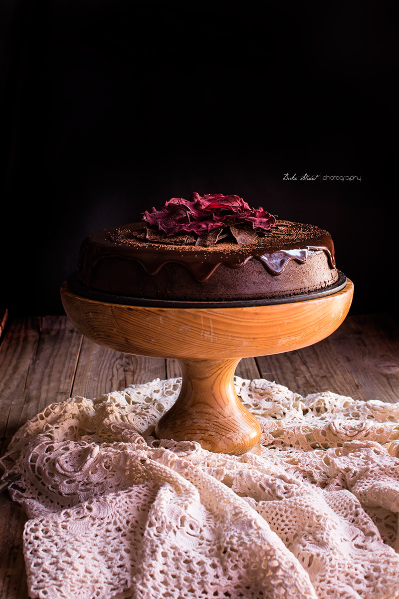 Tarta de chocolate y remolacha sin gluten