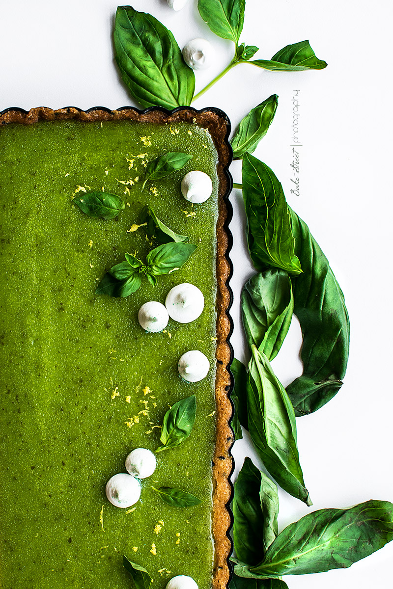 Tarta de albahaca y limón